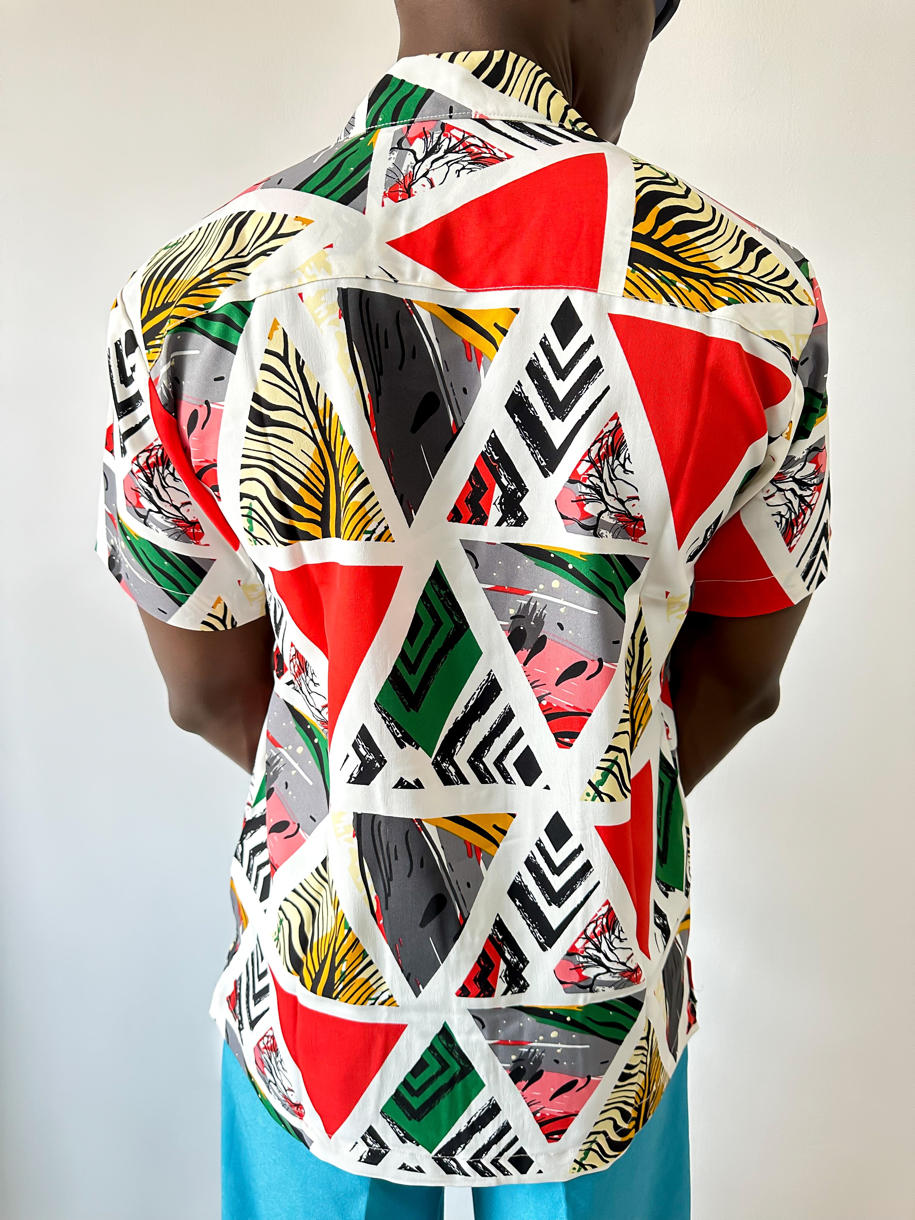 Cali Geometric Print Shirt-7
