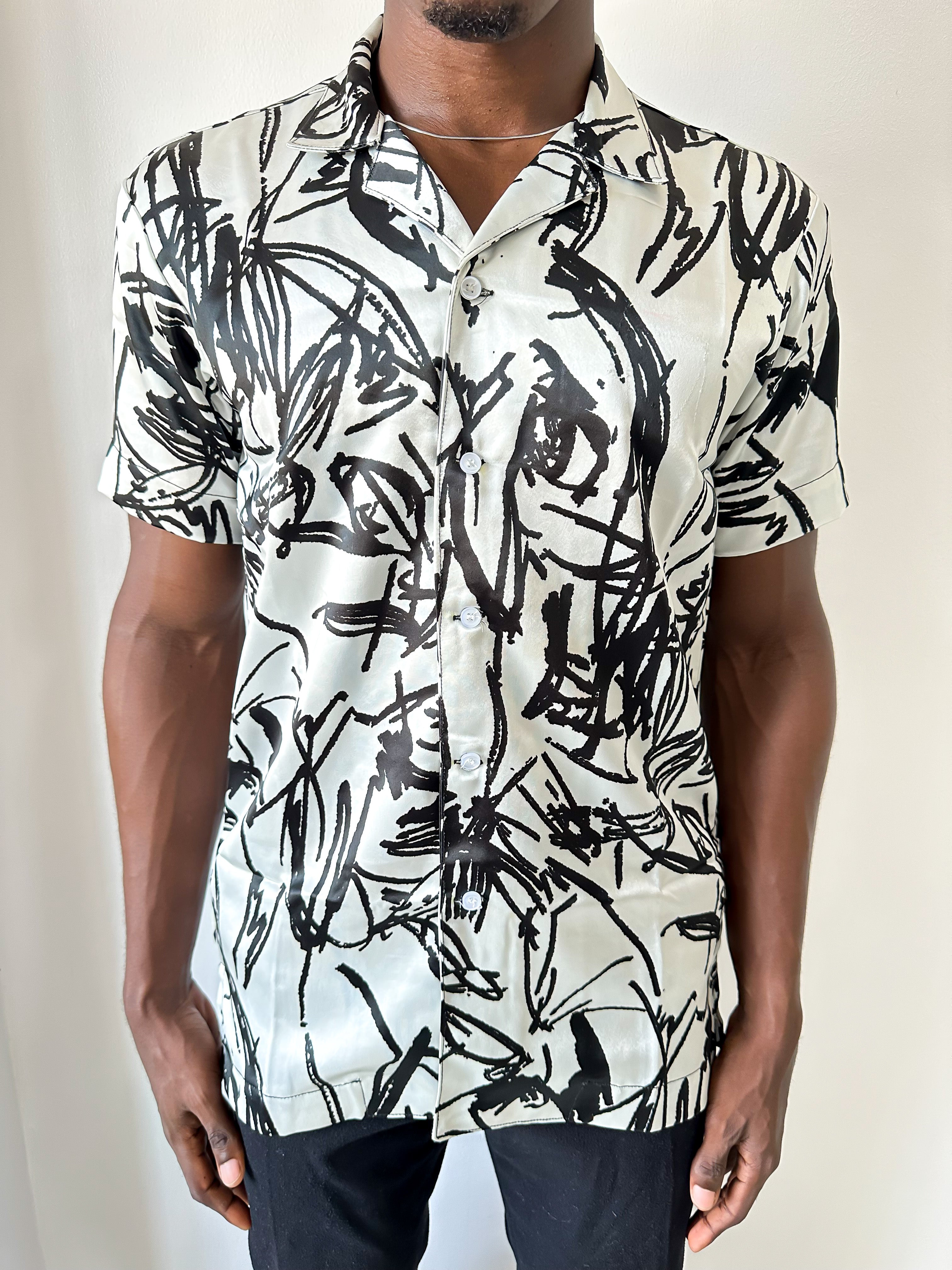 Cairo Doodle Print Shirt-8