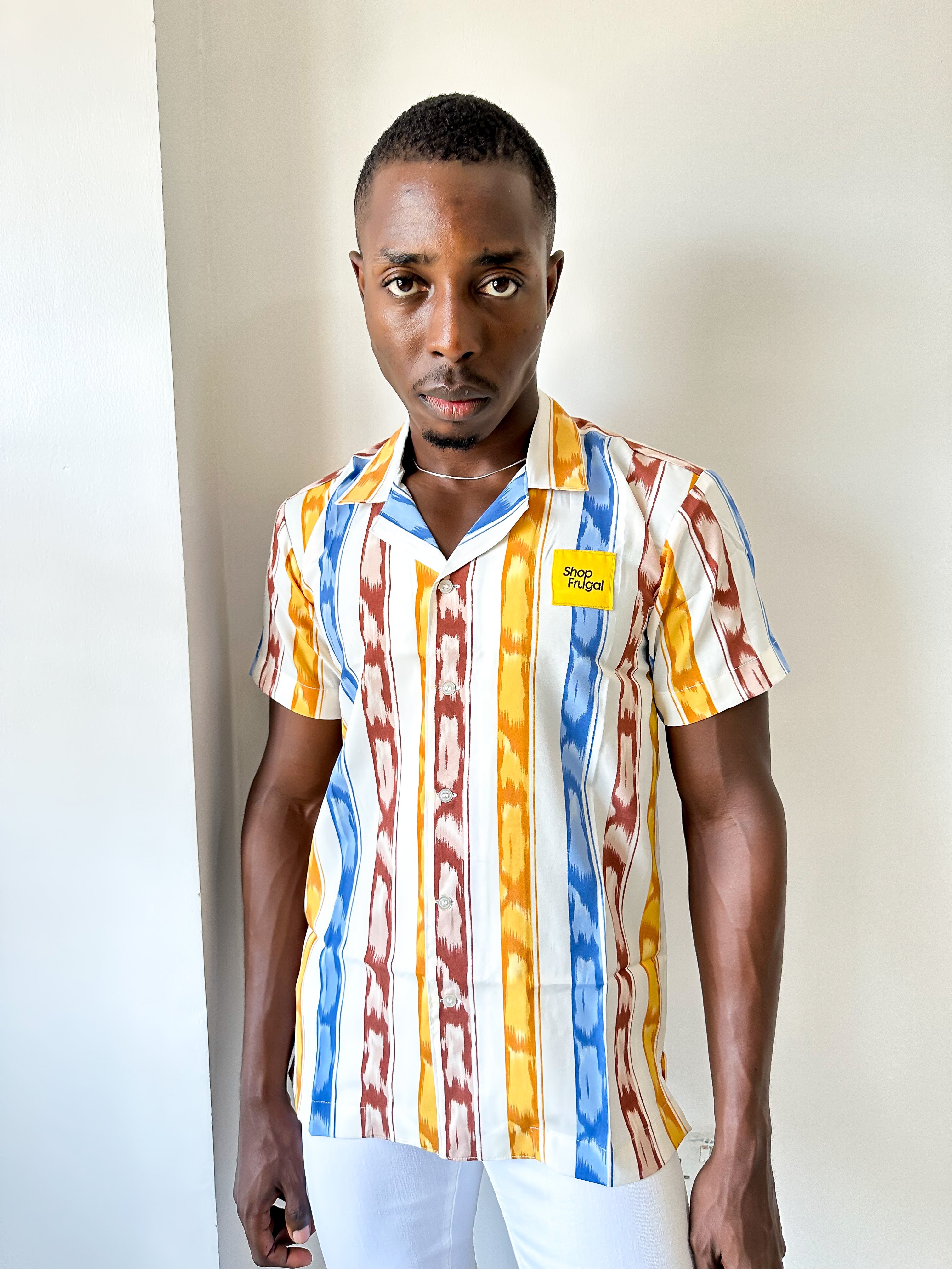 Clare Stripe Print Shirt-7