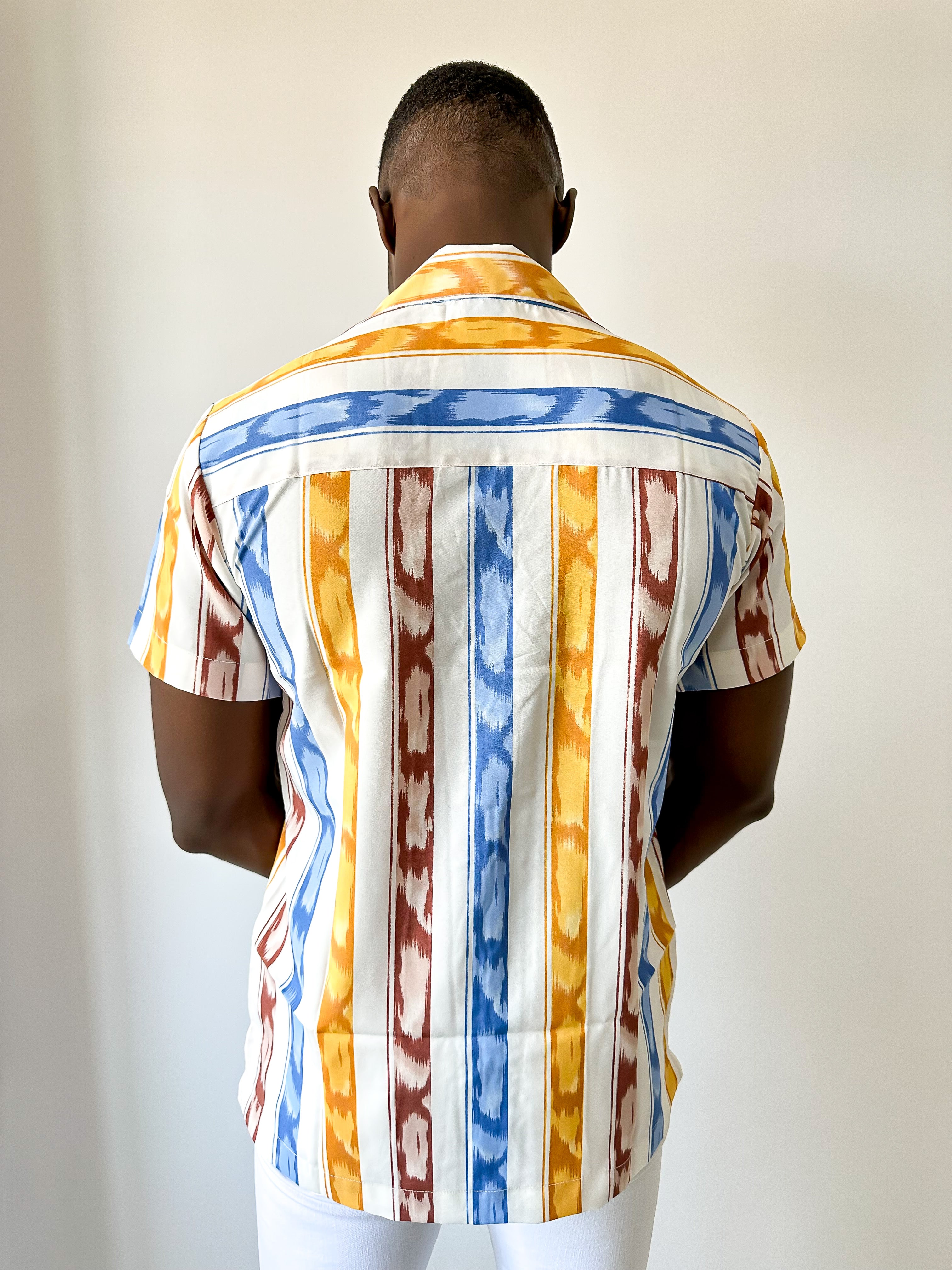 Clare Stripe Print Shirt-10