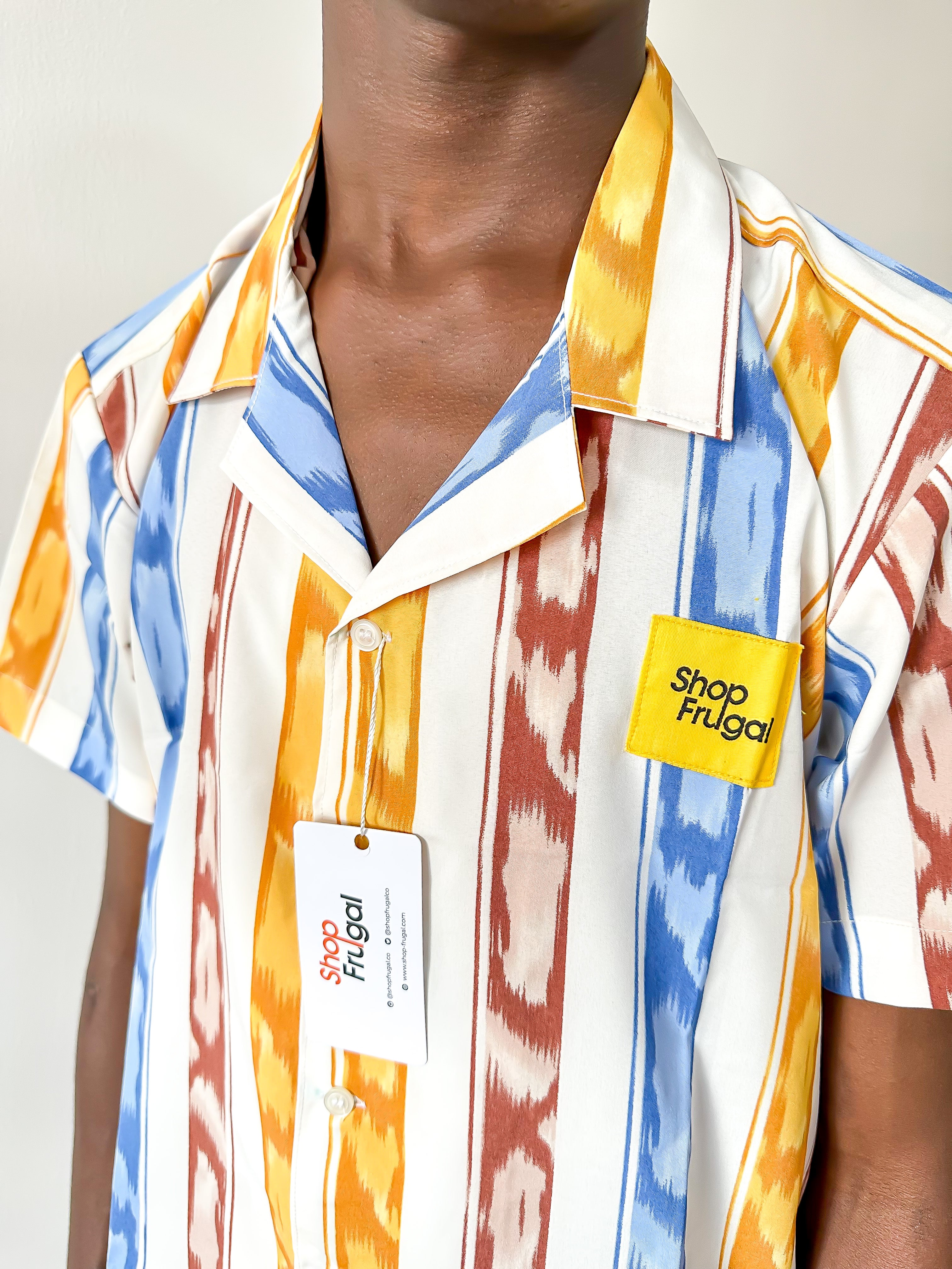 Clare Stripe Print Shirt-3