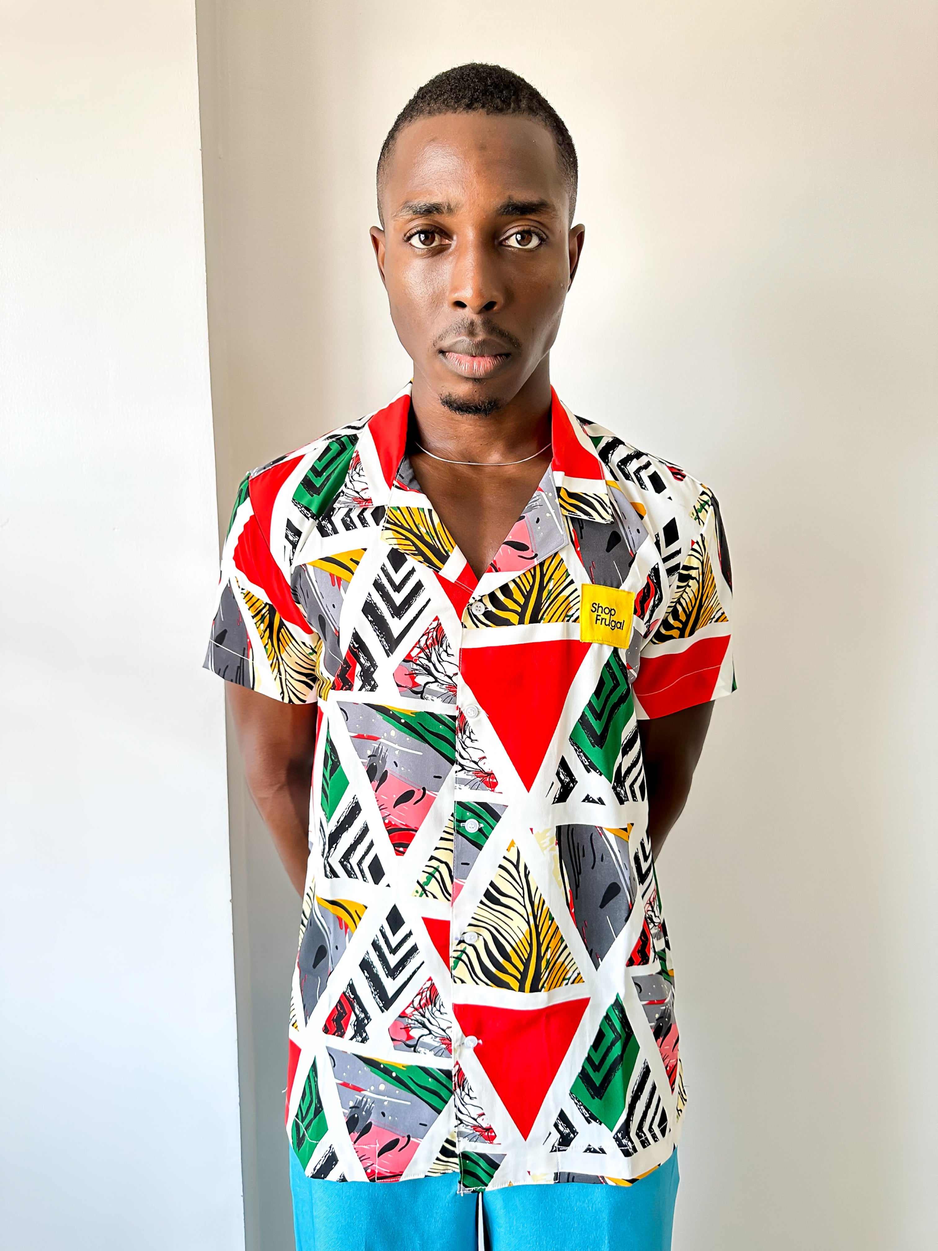 Cali Geometric Print Shirt-3