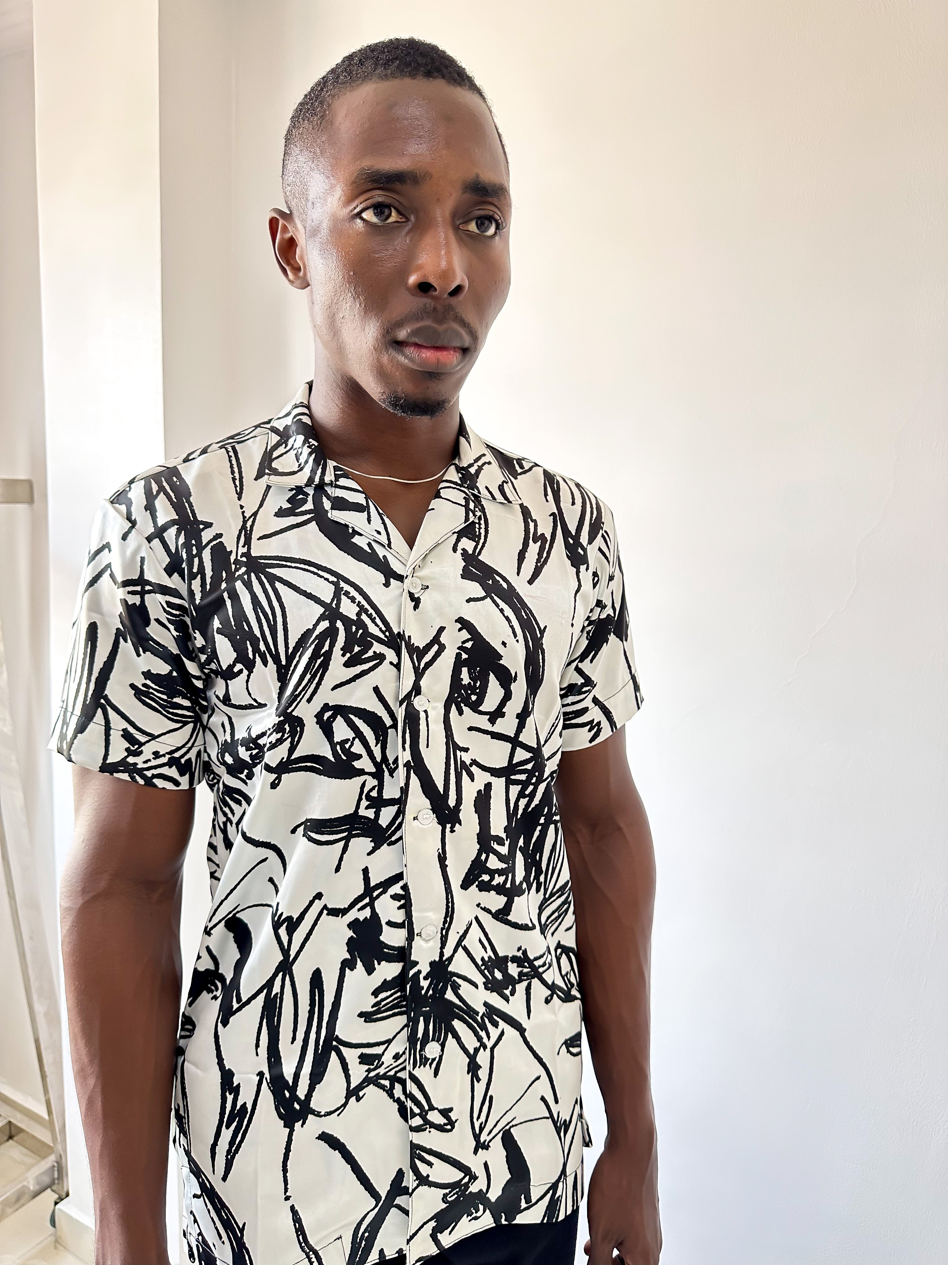 Cairo Doodle Print Shirt-3