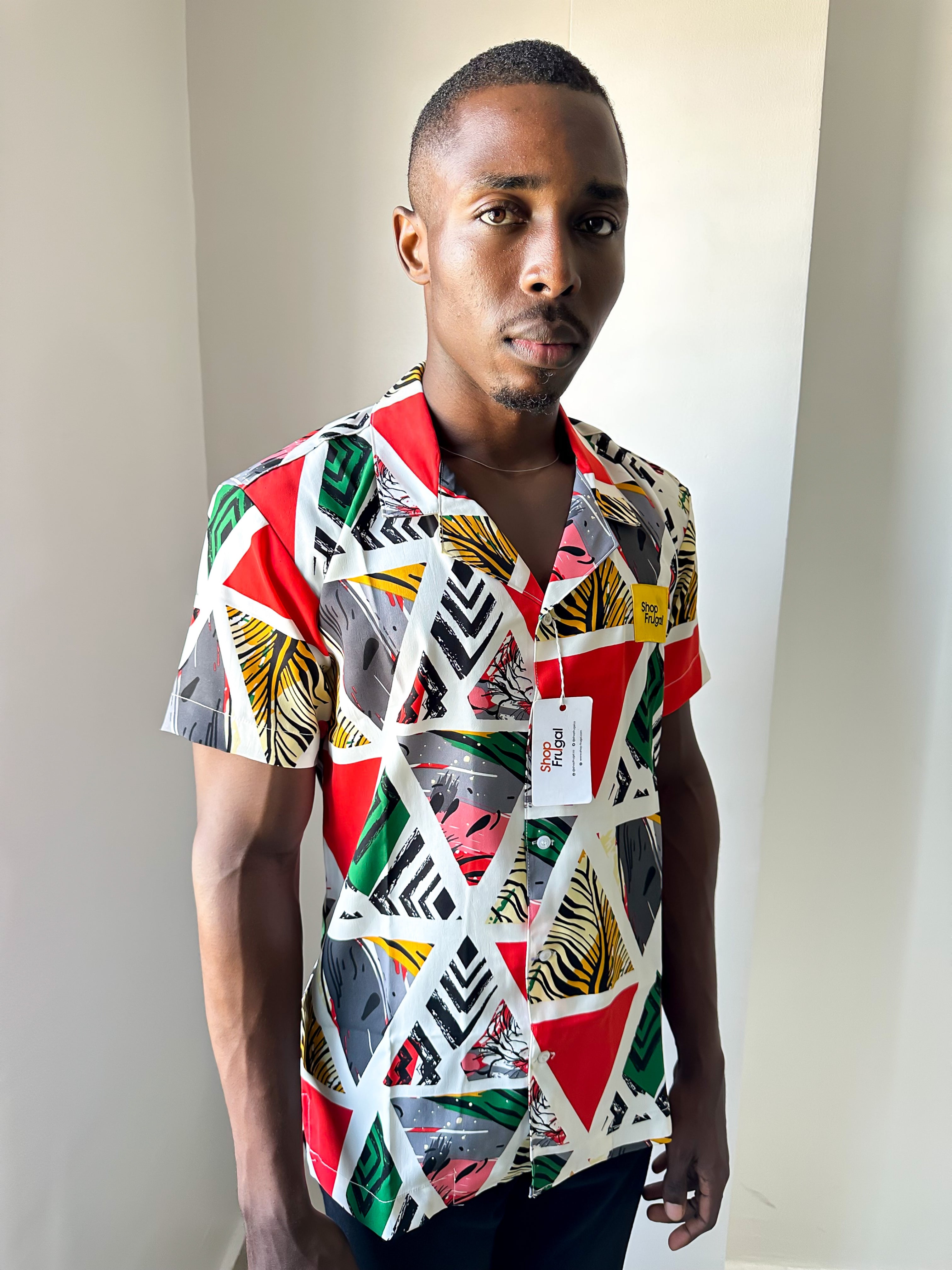 Cali Geometric Print Shirt-5