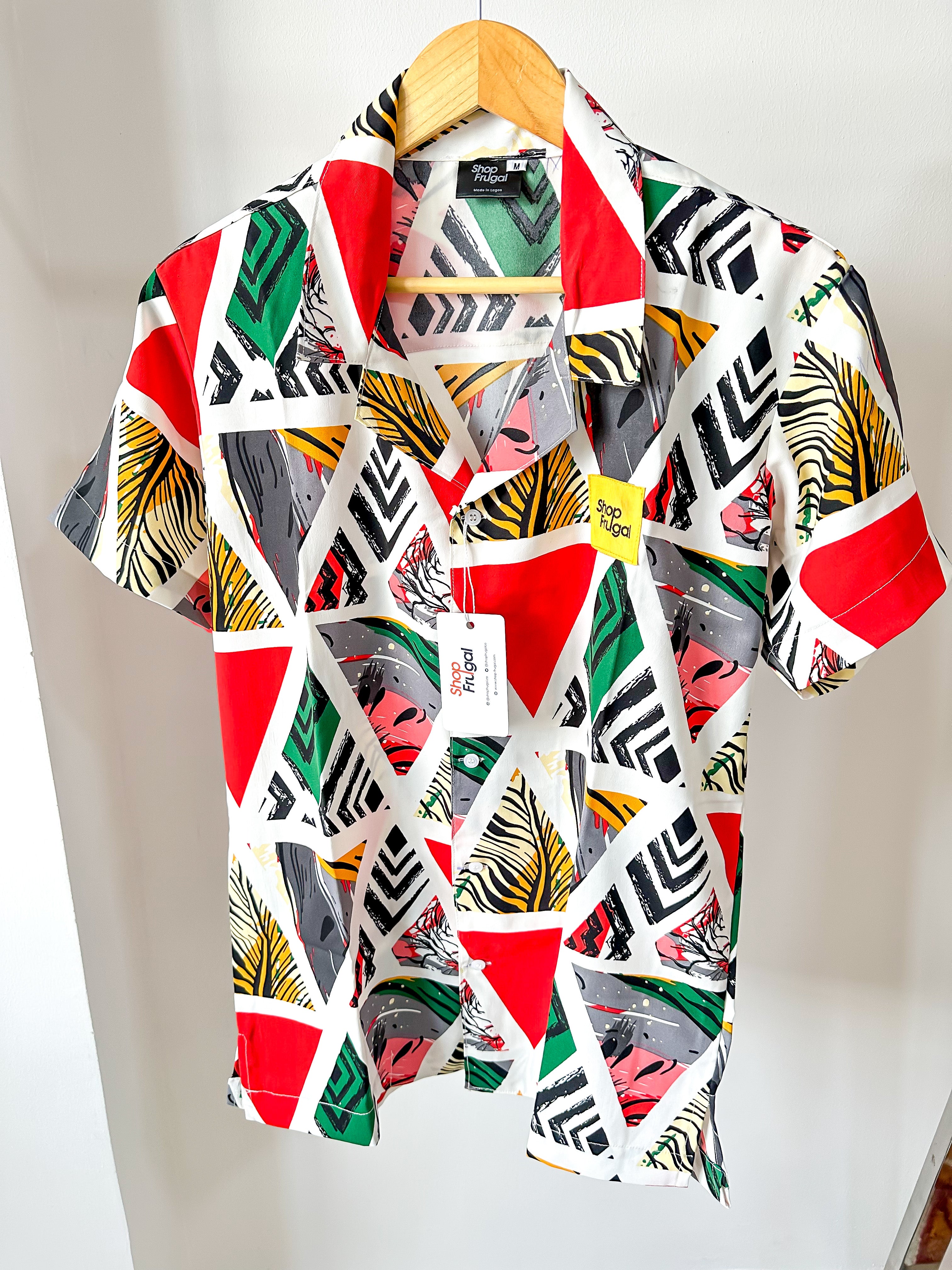 Cali Geometric Print Shirt-4