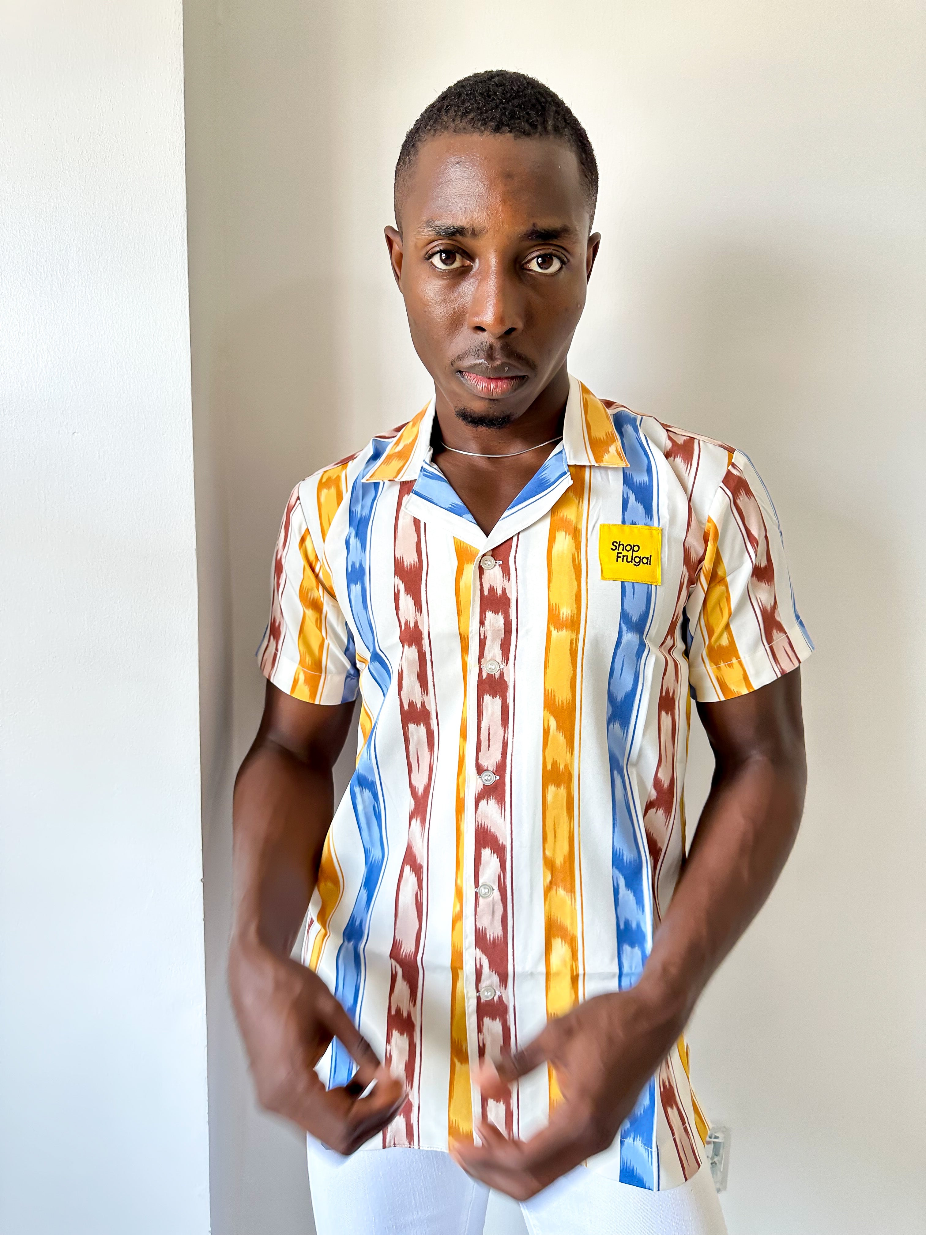 Clare Stripe Print Shirt-5